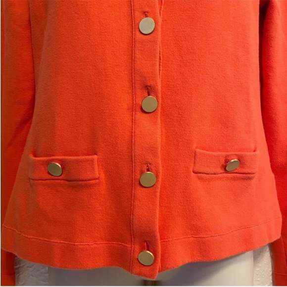 Banana Republic Orange Gold Button Long Sleeve Cardigan - Picture 3 of 8